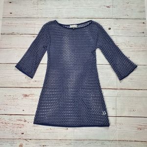 Navy blue coverup dress